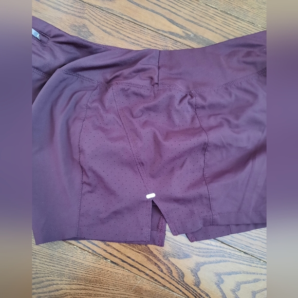 Nike Dri-Fit Running Shorts, Size Large, Burgundy - Picture 2 of 8